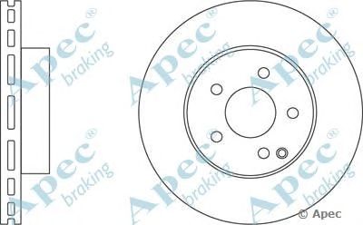 APEC BRAKING dsk2589 -  Тормозной диск